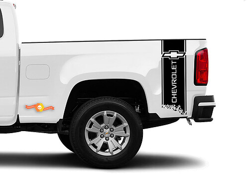 Adesivo in vinile con strisce contorno logo Chevy per fiancata Chevrolet Colorado