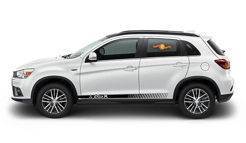Kit di Adesivi in Vinile con Strisce Stile Racing per Minigonne Mitsubishi ASX