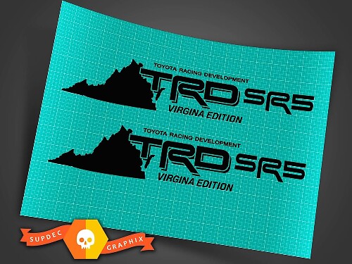 Set Adesivi in Vinile TRD SR5 Virginia Edition per Toyota Tacoma