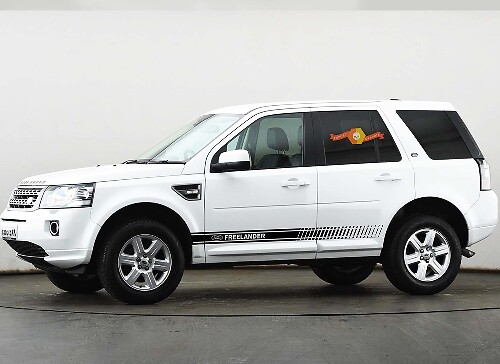 LAND ROVER FREELANDER 2x logo adesivo da corsa con grafica in vinile per carrozzeria laterale
