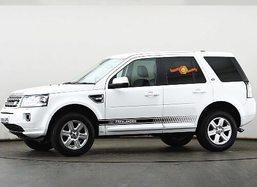 Kit adesivi in vinile con strisce lampeggianti e logo laterale per Land Rover Freelander
