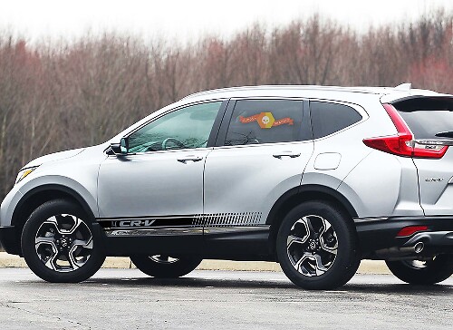 Adesivo in Vinile Laterale con Strisce da Corsa e Logo CR-V per Honda CR-V