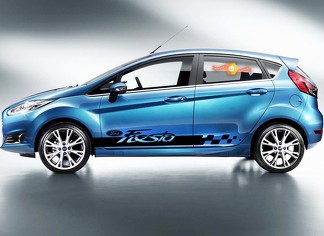 Ford Fiesta 2x strisce laterali carrozzeria decalcomania grafica in vinile adesivo logo di alta qualità
