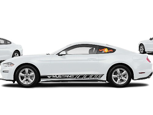 Kit Adesivi in Vinile Strisce Laterali Racing per Musclecar Mustang