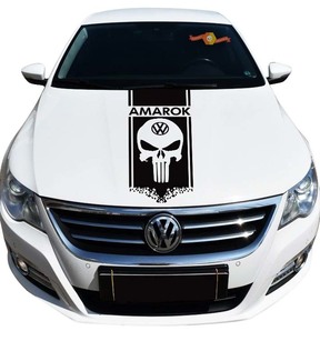 Volkswagen AMAROK 1x strisce cofano grafica vinile cappuccio decalcomania logo emblema logo
