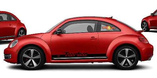 Adesivi in Vinile Strisce Laterali Turbo per Volkswagen Beetle