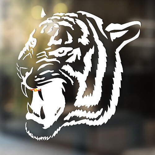 Tigre gatto selvatico Vinile Parete Finestra Bagno Adesivo Decalcomania #5
_1
