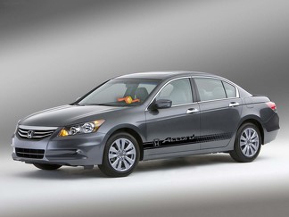 Honda ACCORD 2x strisce da corsa laterali in vinile per decalcomanie adesive grafiche accordo
