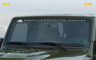 Jeep American Expedition Vehicles AEV Paburino e due decalcomanie V8