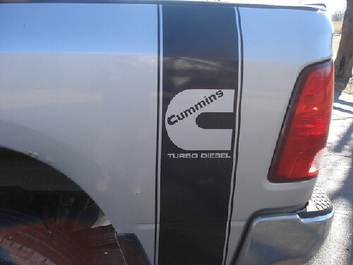 DECALS Camion CUMMINS TURBO DIESEL Letto 2 STRIPE Vinyl Sticker#1
