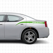 Adesivo in Vinile con Strisce Curve ad Alta Potenza per il Fianco del Dodge Charger 2006-2010_3