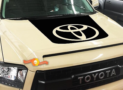 Adesivo in Vinile con Logo Cofano Nero per Toyota Tundra 2014-2018