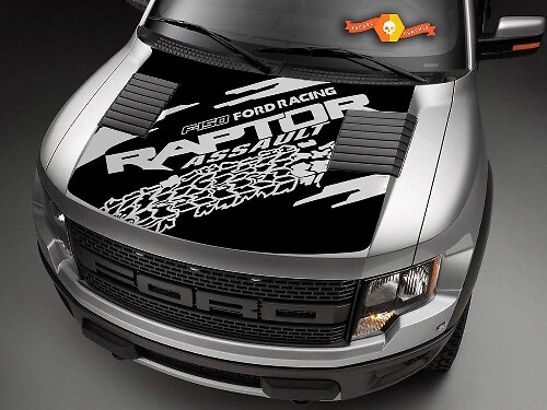 Ford F150 Raptor cofano grafica adesivo decalcomania cofano pacchetto pista pneumatici
