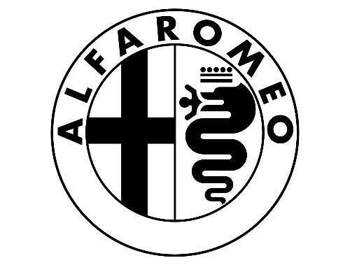 Adesivo in Vinile Stile Logo Alfa Romeo