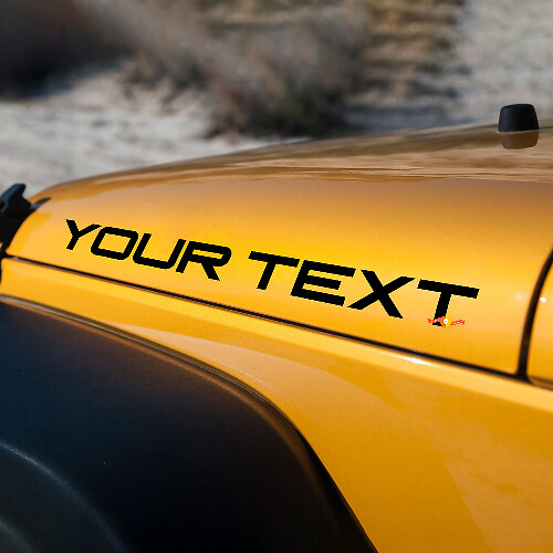 Adesivi in Vinile Personalizzati per Cofano per Jeep Wrangler YJ
