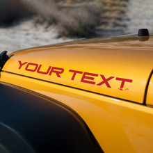 Adesivi in Vinile Personalizzati per Cofano per Jeep Wrangler YJ 3