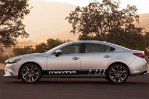 2X Grafica a più colori Simbolo Mazda Mazda 6s Adesivo per decalcomanie da corsa per auto
