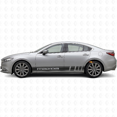 Kit Adesivi in Vinile con Strisce per Minigonne Brandizzate per Mazda 6