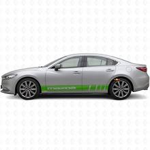 Kit Adesivi in Vinile con Strisce per Minigonne Brandizzate per Mazda 6_3