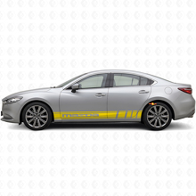 Kit Adesivi in Vinile con Strisce per Minigonne Brandizzate per Mazda 6_5