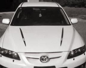 2 Mazda 6 Hood Mazdaspeed MPS Adesivo per cofano Decalcomania grafica in vinile a strisce
 3