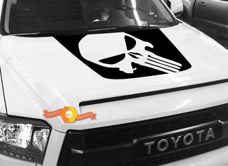 Decalcomania grafica Punisher Skull Hood per TOYOTA TUNDRA 2014 2015 2016 2017 2018 # 4
