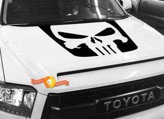 Decalcomania grafica Punisher Skull Hood per TOYOTA TUNDRA 2014 2015 2016 2017 2018 #5
