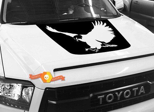 Adesivo in Vinile Silhouette Aquila Calva per Cofano Toyota Tundra 2014-2018