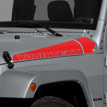 Adesivo in vinile con strisce personalizzate per cofano laterale Jeep Wrangler_3