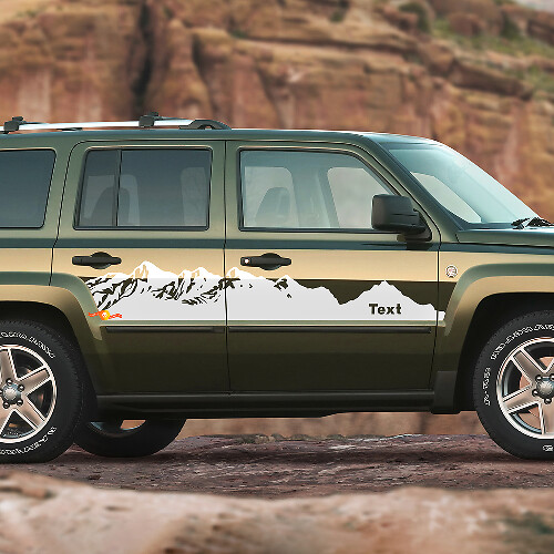 2007-2017 Jeep Patriot Mountain decalcomanie adesivi strisce grafiche
