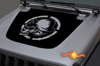 Jeep Hood Vinyl Metal Mulisha Blackout Decal Sticker per 18-19 Wrangler JL#2
