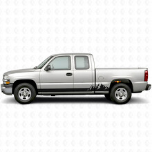 Strisce in Vinile Montagna per Porta & Modanatura Laterale per Chevrolet Silverado 1500 GMT800 1999-2007_2
