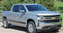 2 Rocker 2019 2020 Chevy Silverado Pannello bilanciere inferiore Corpo Porta laterale Striscia Grafica in vinile Adesivi Decalcomanie
 2