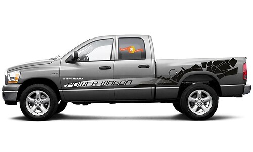 Dodge RAM Power Wagon la nuovissima striscia grafica laterale delle decalcomanie degli adesivi 2019
