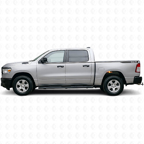 Kit Adesivi in Vinile Sottili a Strisce Laterali 4x4 per Dodge Ram 1500