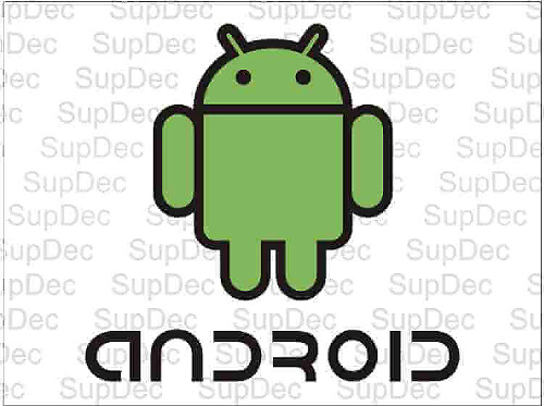Adesivo in Vinile con Logo Android per Auto e Laptop