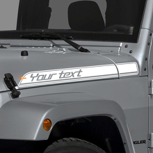 Kit decalcomanie grafiche Jeep Wrangler Renegade Hood Side Stripes Adesivo CJ, TJ, YJ
 2