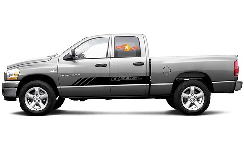 Dodge Ram Mabel mk4 2009-2017 1500 striscia grafica laterale Adesivo Decal stile 4
