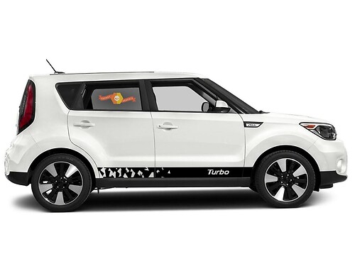 Adesivo decalcomania grafica con strisce laterali inferiori del pannello oscillante per Kia Soul 5
