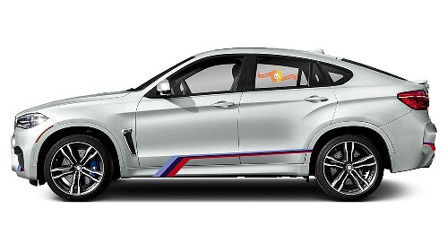 Kit Adesivi Vinile Strisce Laterali M Performance per BMW X6M F86 2014-2019