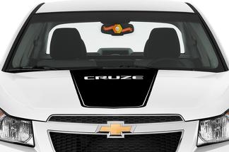 Chevrolet Chevy Cruze - Scritta grafica Cruze sul cofano a strisce Rally Racing
