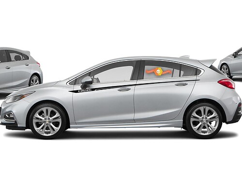 Grafica gessata laterale Chevrolet Cruze Adesivo Decalcomania pannello porta Adesivo Decalcomania 1
