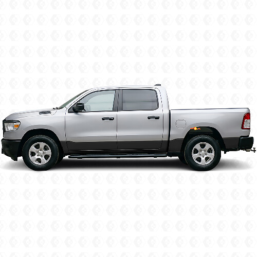 Kit di decalcomanie in vinile a striscia dritta per pannello laterale per Dodge Ram 1500