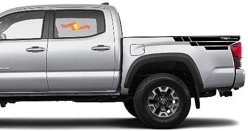Adesivo grafico laterale del letto Toyota Tacoma TRD modello 8
