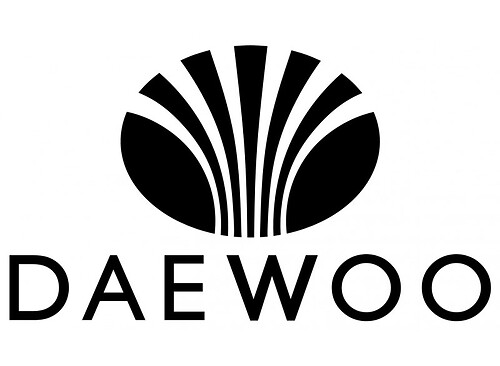 Adesivo Universale in Vinile con Logo Daewoo