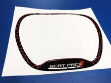 ANELLO DI RIVESTIMENTO DEL VOLANTE Scat Pack Emblema rosso a cupola Adesivo Decalcomania Challenger Charger Scatpack
 2