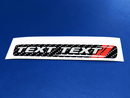 Scat Pack Style TEXT TEXT Red Carbon Fiber Domed Strip — Adesivo in vinile (volante) per Dodge Challenger