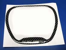 ANELLO DI RIVESTIMENTO DEL VOLANTE Carbon Scat Pack Strisce grigie bombate Adesivo Decal Scatpack
 2