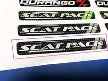 Volante Scat Pack Emblema grigio a cupola Adesivo Decalcomania Challenger Charger Scatpack
 2