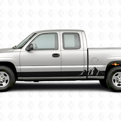 Strisce in Vinile Alpine Ridge per Porta e Battitacco per Chevrolet Silverado 1500 GMT800 1999-2007